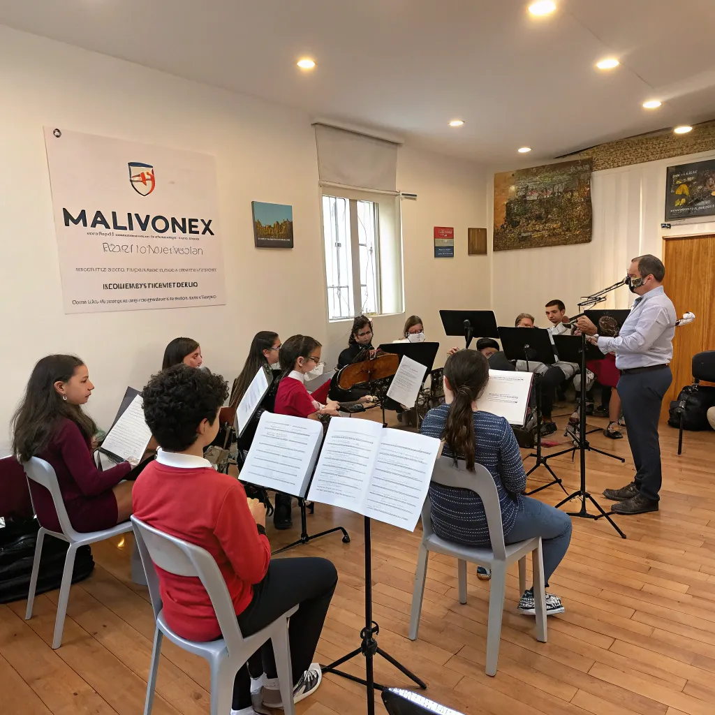 First music class at MALVIONEX